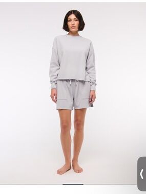 Light Gray waffle knit shirt